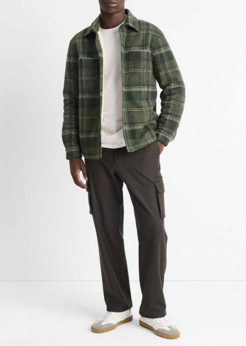 Vince Sherpa-Lined Plaid Shirt Jacket