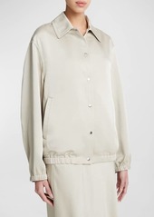 Vince Shine Snap-Front Jacket