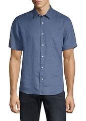 Vince Short-Sleeve Linen Shirt