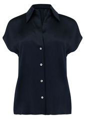 Vince short-sleeve silk shirt