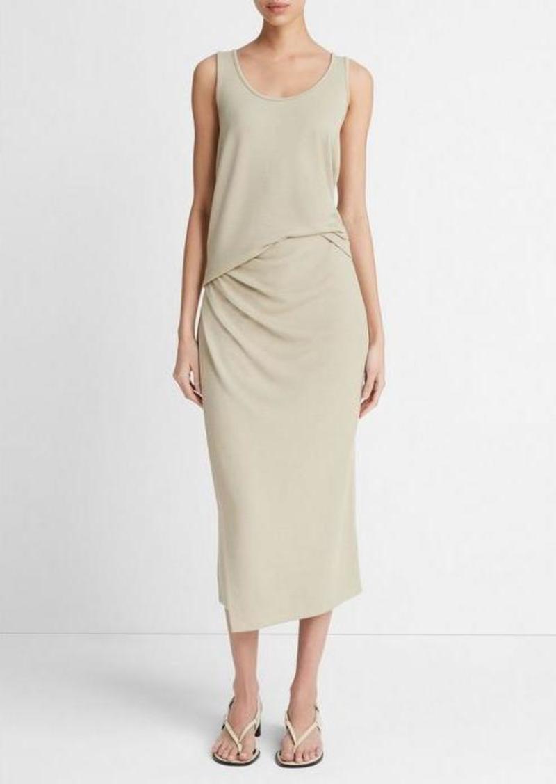 Vince Side-Drape Skirt