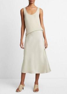 Vince Side-Zip Slip Skirt