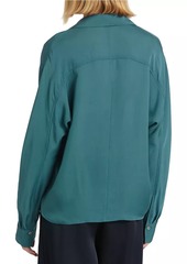 Vince Silk Dolman-Sleeve Blouse