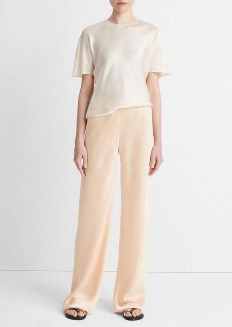 Vince Silk Satin Bias T-Shirt