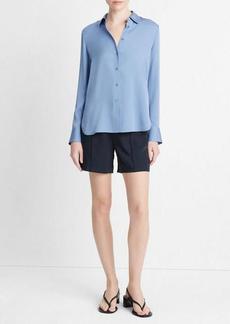 Vince Silk Slim-Fit Blouse