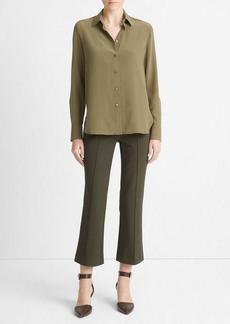 Vince Silk Slim-Fit Blouse