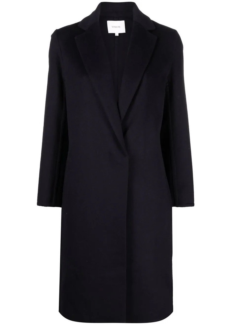 Vince single-breasted fitted coat