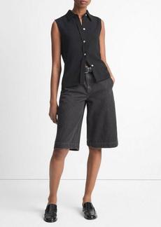 Vince Sleeveless Button-Front Shirt