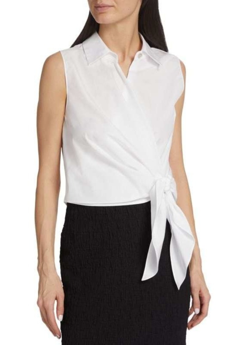 Vince Sleeveless Wrap Top