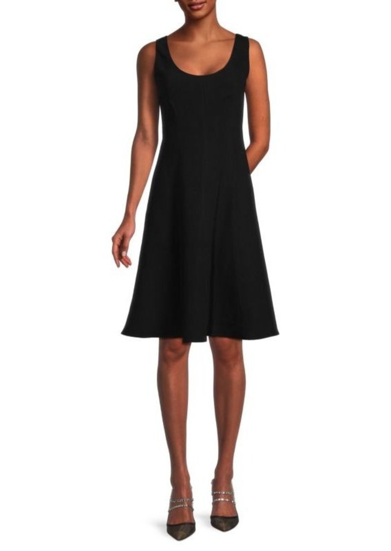 Vince Solid A Line Dress