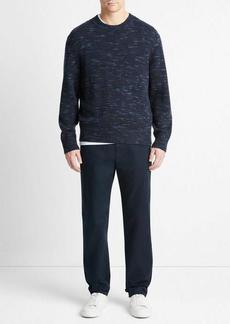 Vince Space Dye Wool-Cashmere Crew Neck Sweater