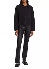 Vince Stretch Bootcut Leather Pants