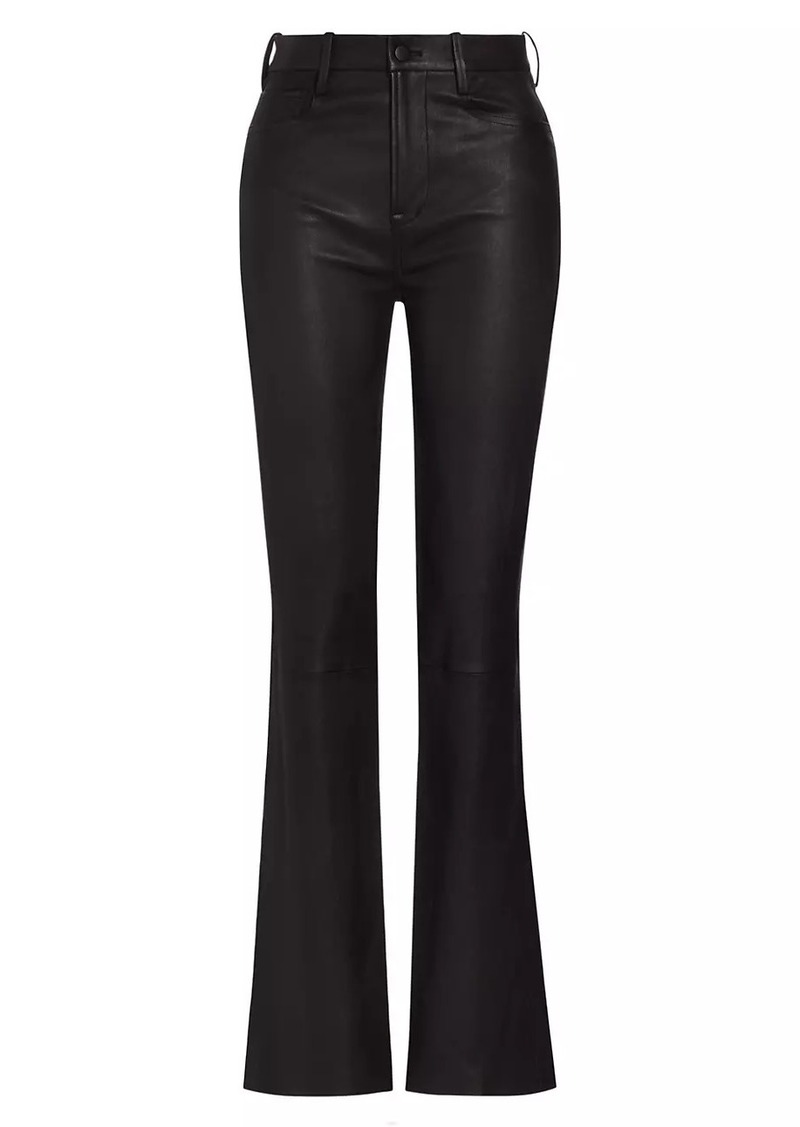 Vince Stretch Bootcut Leather Pants