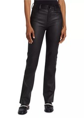 Vince Stretch Bootcut Leather Pants