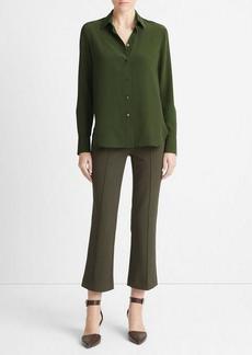 Vince Stretch-Silk Slim-Fit Blouse