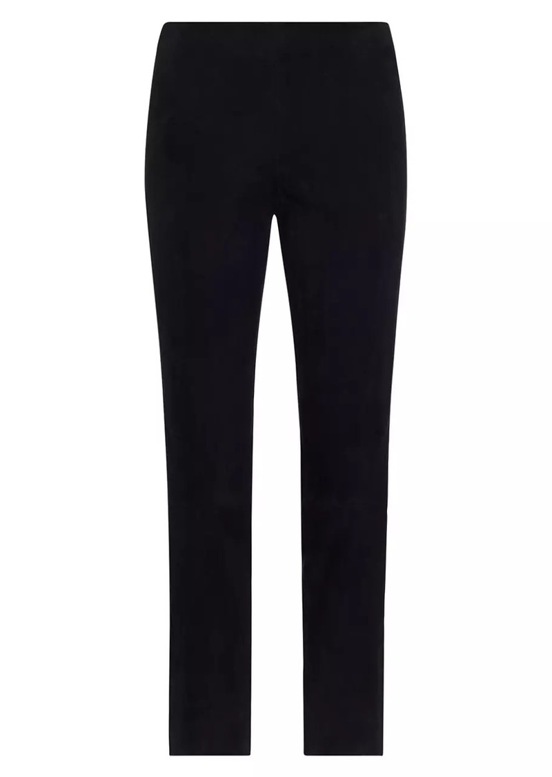 Vince Stretch-Suede Cropped Pants