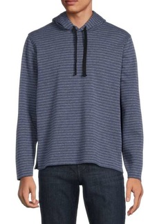 Vince Striped Double Knit Hoodie