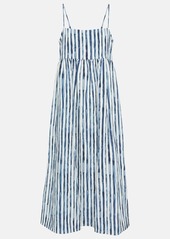 Vince Striped midi dress