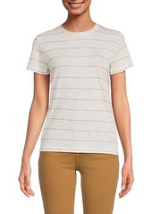 Vince Striped Pima Cotton Tee