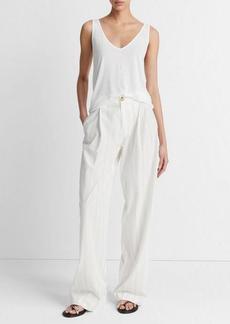 Vince Striped Pleated Trouser