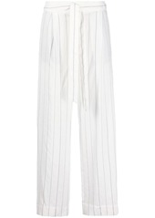 Vince striped straight-leg trousers