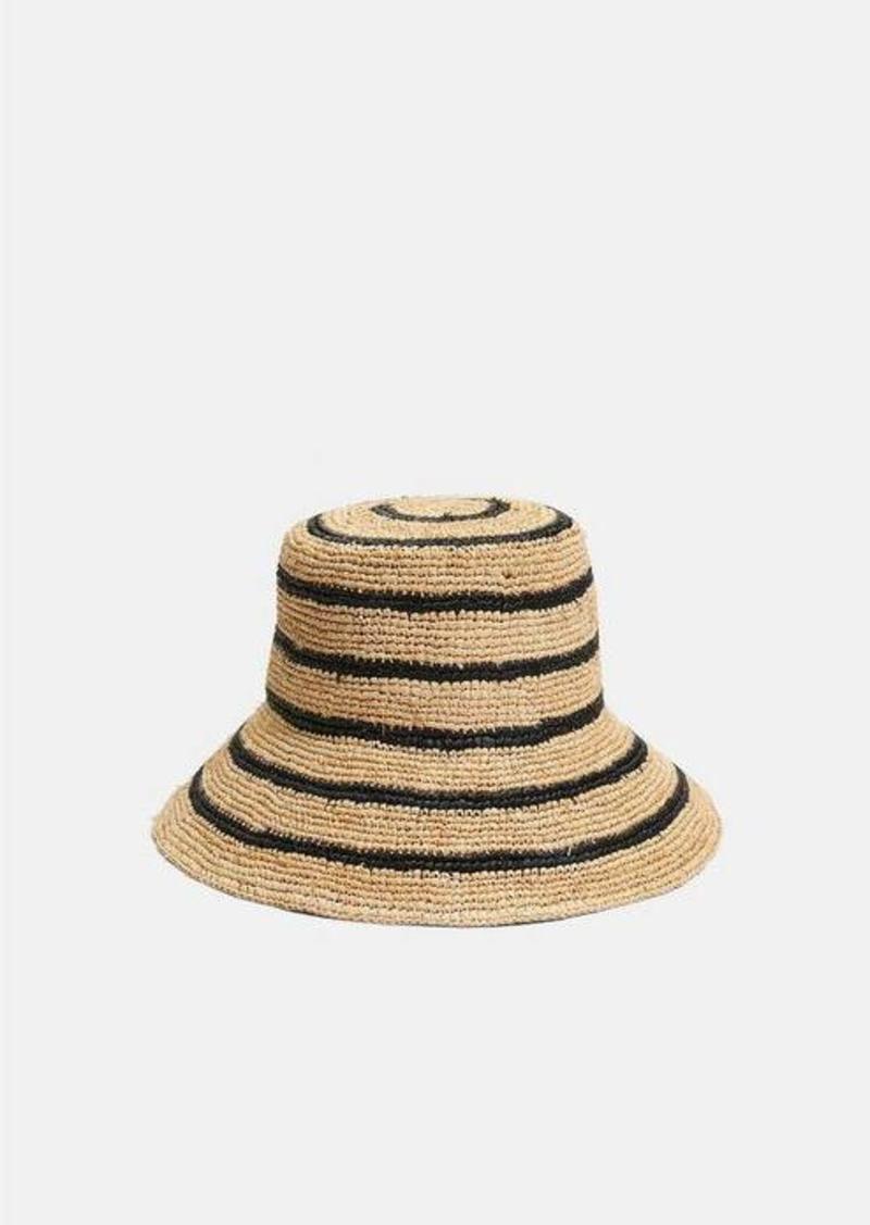 Vince Striped Straw Hat