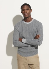 Vince Striped Thermal Long Sleeve Crew