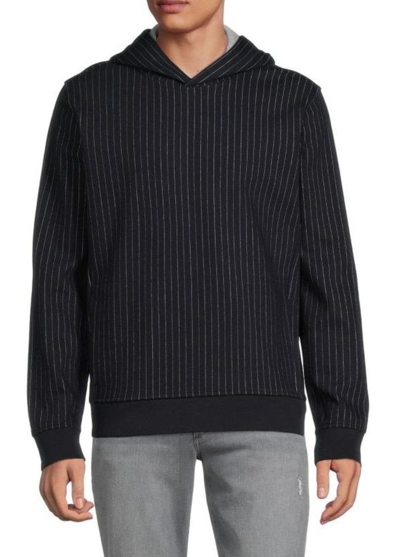 Vince Striped Wool Blend Hoodie