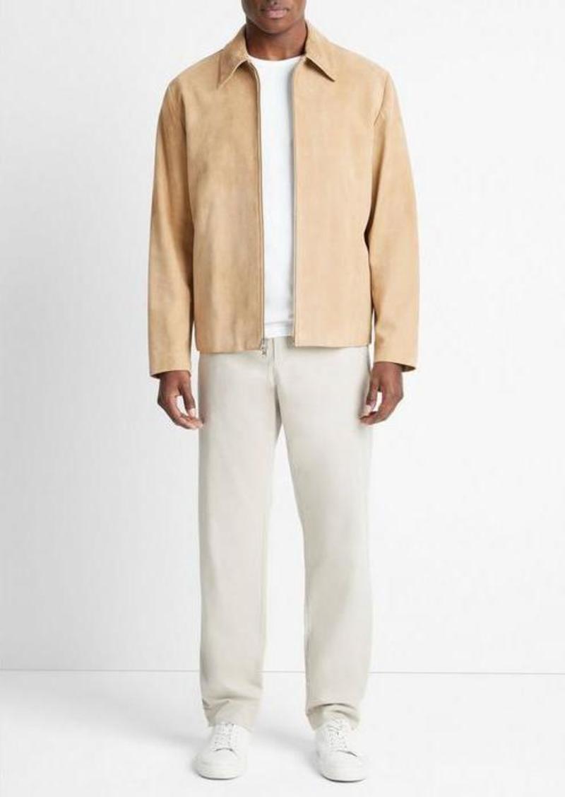 Vince Suede Zip-Up Jacket