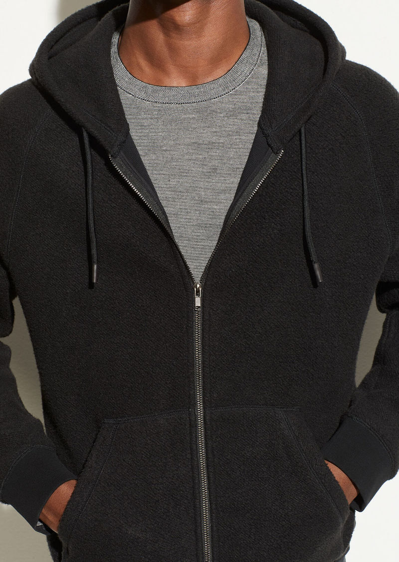 vince zip up hoodie