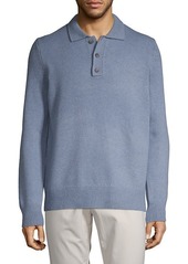 Vince Textured Wool & Cashmere Polo