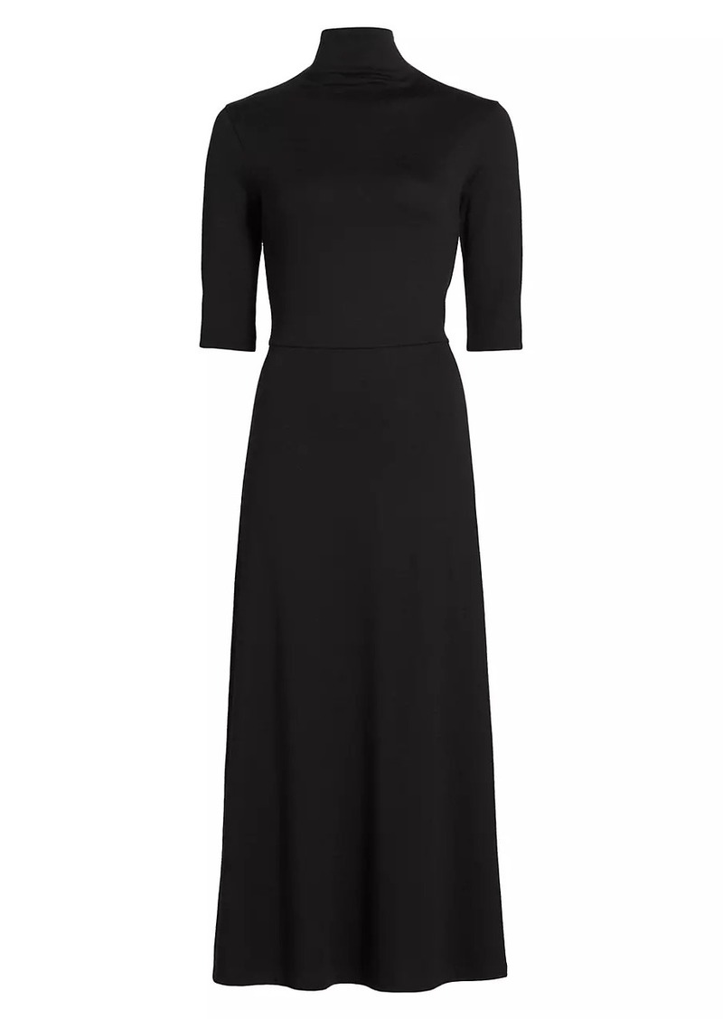 Vince Turtleneck Knit Midi-Dress