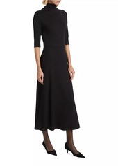 Vince Turtleneck Knit Midi-Dress