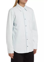 Vince Twill Snap-Front Overshirt