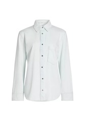 Vince Twill Snap-Front Overshirt