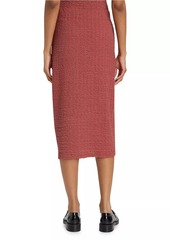 Vince Un-Lined Smocked Skirt