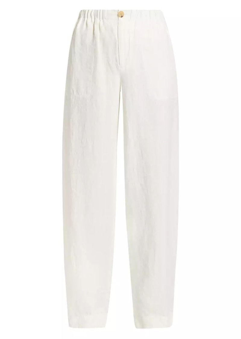 Vince Utility Hemp Straight-Leg Pants