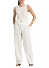 Vince Utility Hemp Straight-Leg Pants