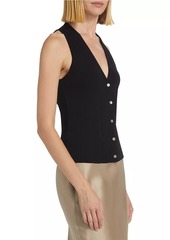 Vince V-Neck Cotton-Blend Vest