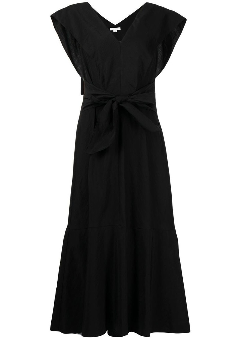 Vince V-neck sleeveless midi dress