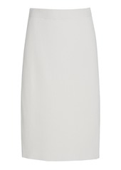 Vince - Women's Ribbed Cotton-Blend Pencil Skirt - White - Moda Operandi