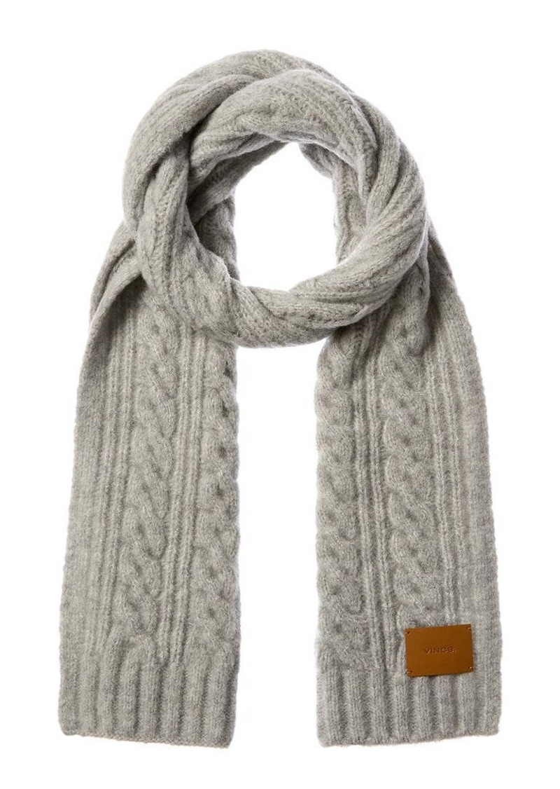 Vince Airspun Cable Wool-Blend Scarf