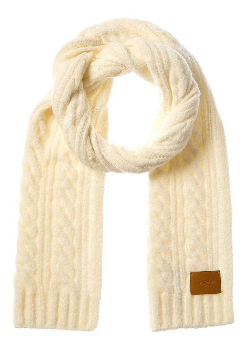 Vince Airspun Cable Wool-Blend Scarf