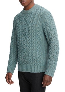 Vince Aran Cable Crewneck Wool & Cashmere Sweater