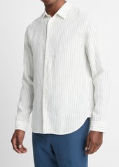 Vince Bayside Stripe Linen Button-Up Shirt