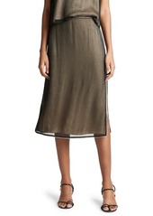 Vince Beaded Border Skirt