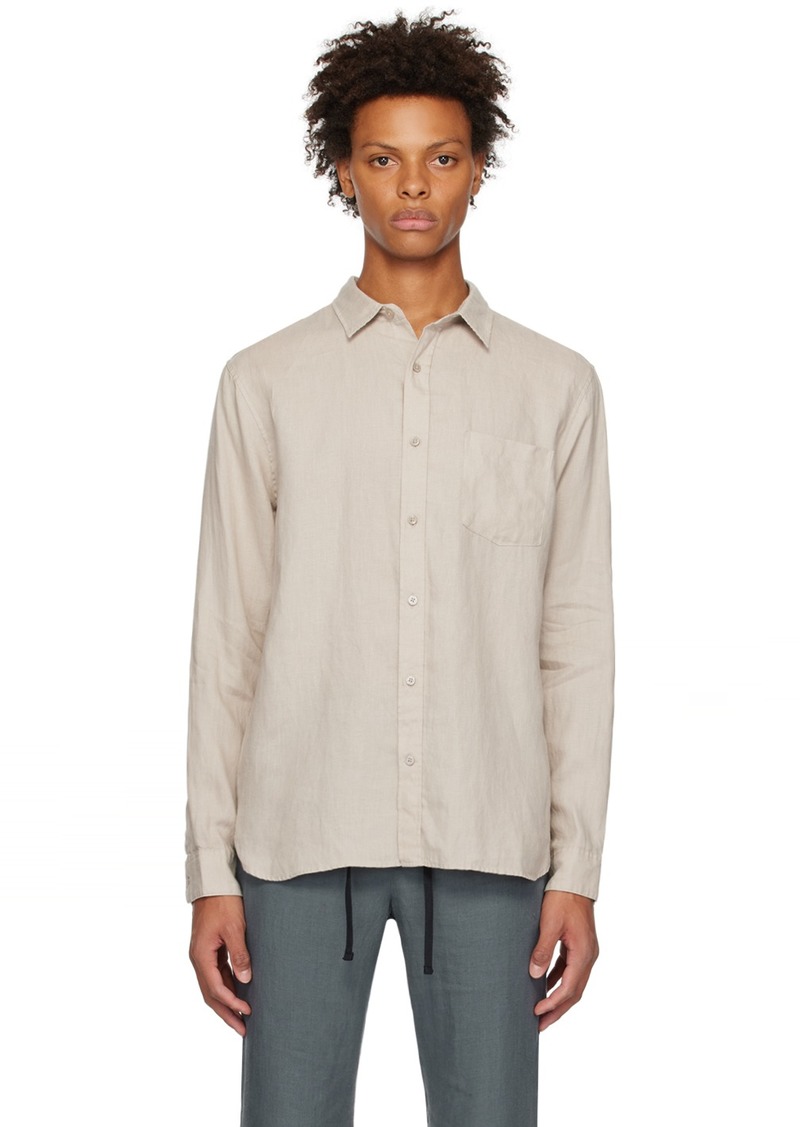 Vince Beige Pocket Shirt