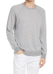 Vince Bird's Eye Wool & Cashmere Pullover in H Grey/Pearl at Nordstrom