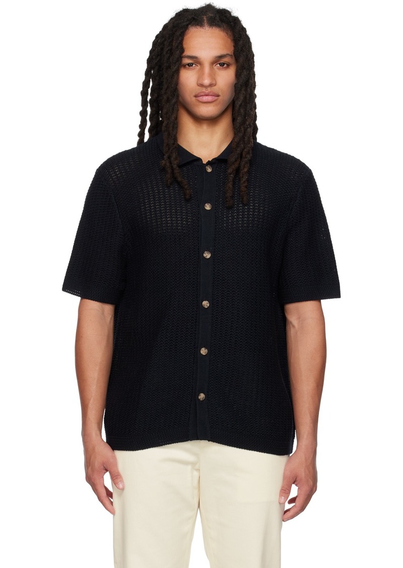 Vince Black Button Shirt