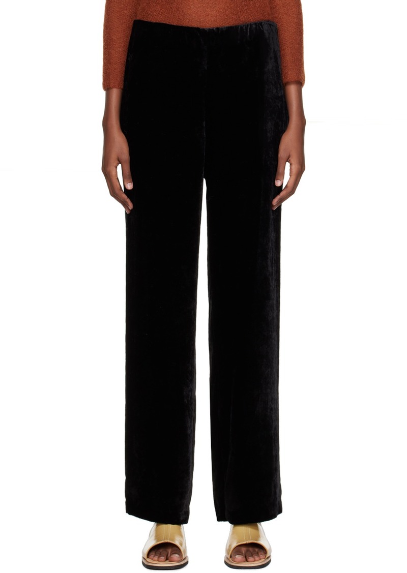 Vince Black Velvet Lounge Pants